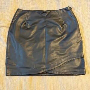 Black Leather Skirt